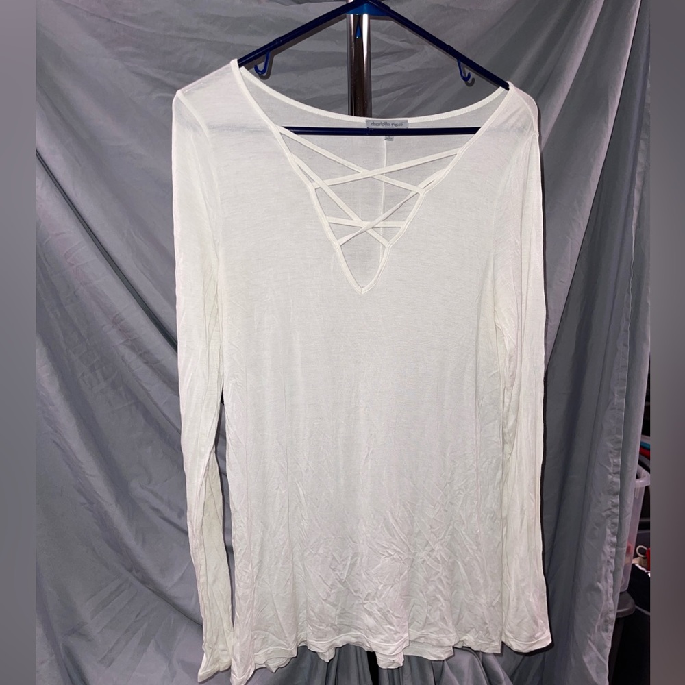 Flowy white long sleeve